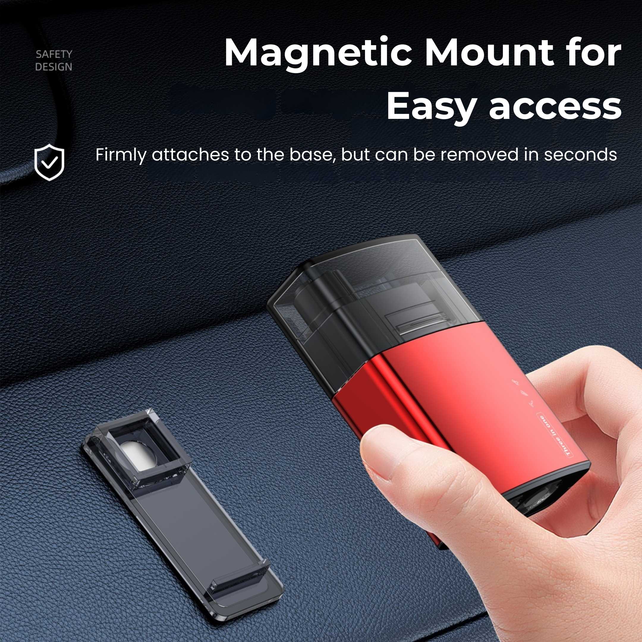 Airmag 3-in-1 Car Safety device with Glass Breaker, Seatbelt Cutter & Torch