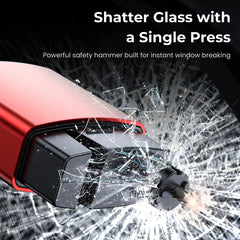 Airmag 3-in-1 Car Safety device with Glass Breaker, Seatbelt Cutter & Torch